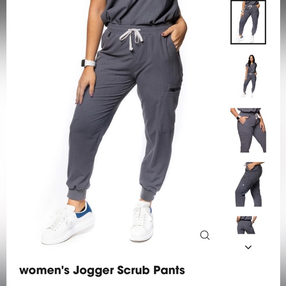 MiMs jogger scrub set, NWOT. Top size XL, joggers size L - Picture 3 of 3